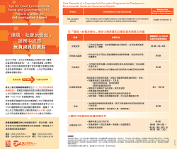 「環境、社會及管治」報告中披露反貪資訊的要點