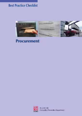 Best Practice Checklist - Procurement